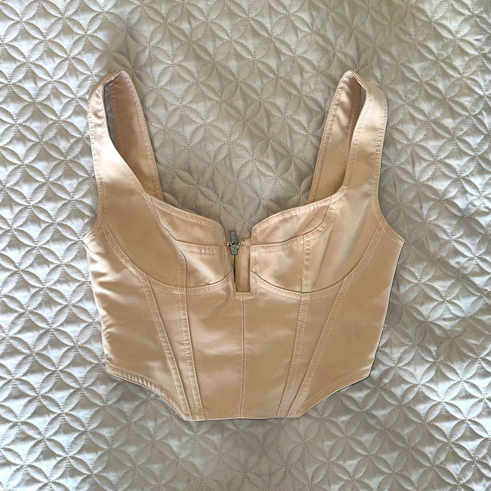 White Fox Corset Top